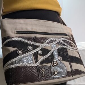 70326020 Silver Bliss Ultrasuede Handbag